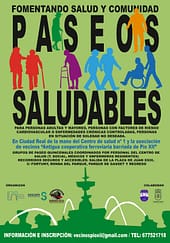 Cartel de actividad "Paseos Saludables"