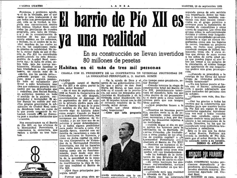 El barrio de Pío XII es ya una realidad El barrio de Pío XII es ya una realidad
